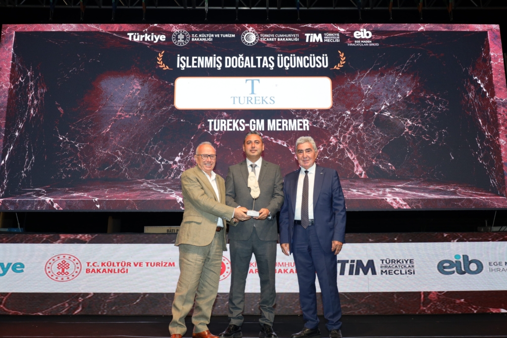 Tureks 2025 Yılı Doğal Taş ve Maden İhracatı Performansıyla Dört Ödül Kazandı