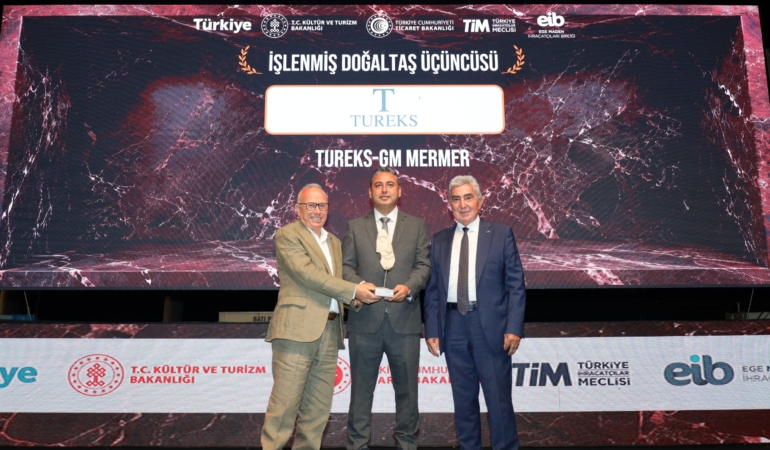 Tureks 2025 Yılı Doğal Taş ve Maden İhracatı Performansıyla Dört Ödül Kazandı