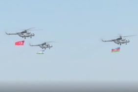 Azerbaycan'daki Birliğin Gücü Tatbikatında Meskun Mahal Eğitimleri İcra Edildi