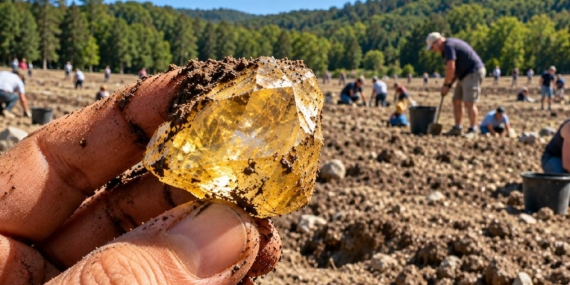 ABD’deki Crater of Diamonds Parkı’nda 40 Karatı Aşan Elmaslar Bulundu