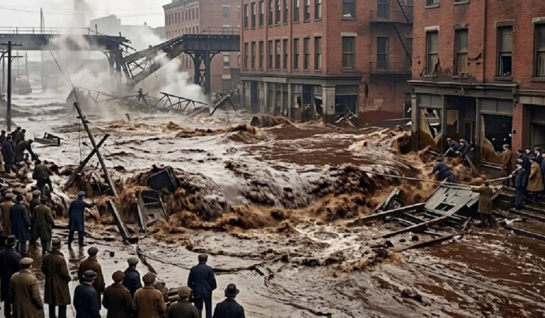 Boston'da 1919 Yılında Patlayan Pekmez Tankı 21 Kişinin Ölümüne Yol Açmıştı